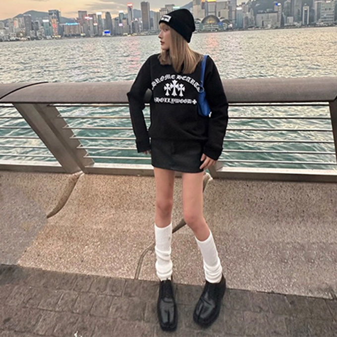 chrome hearts tokyo limited edition gothic letter print t-shirt